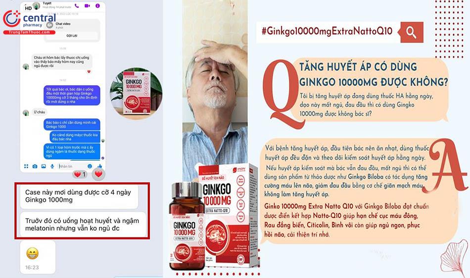 Ginkgo 10000mg được khách hàng tin dùng