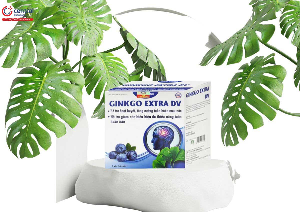 Ginkgo Extra DV giúp tăng tuần hoàn máu não