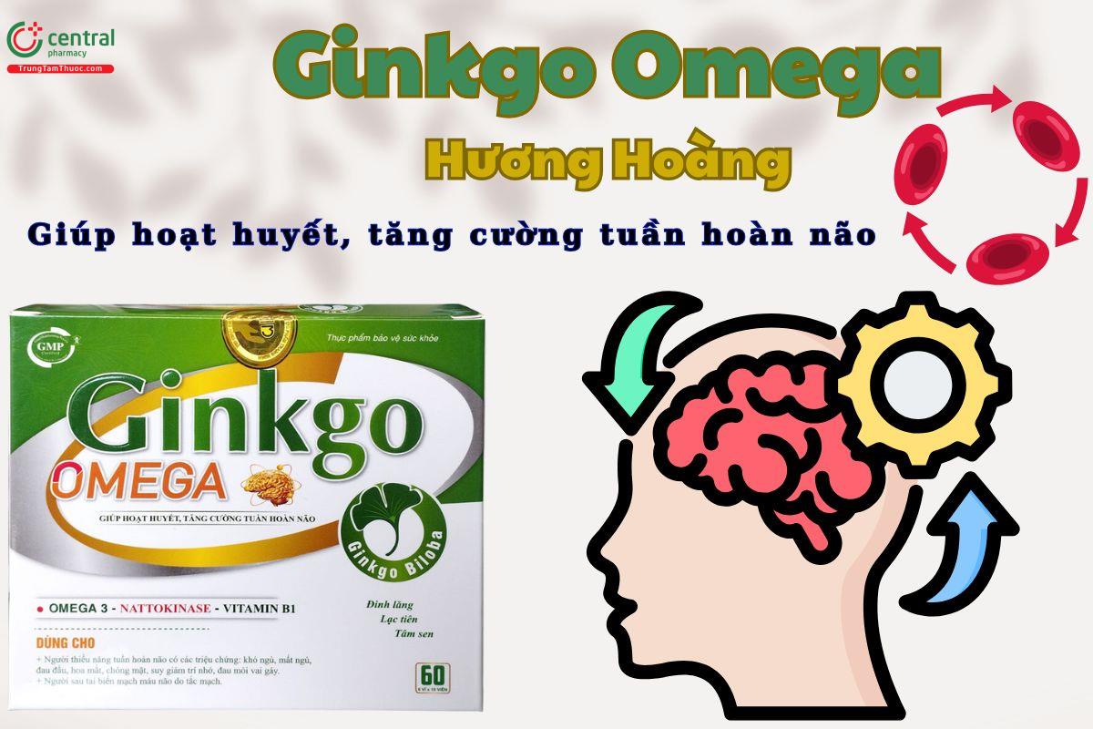 Viên uống Ginkgo Omega Hương Hoàng giúp hoạt huyết, tăng cường tuần hoàn não