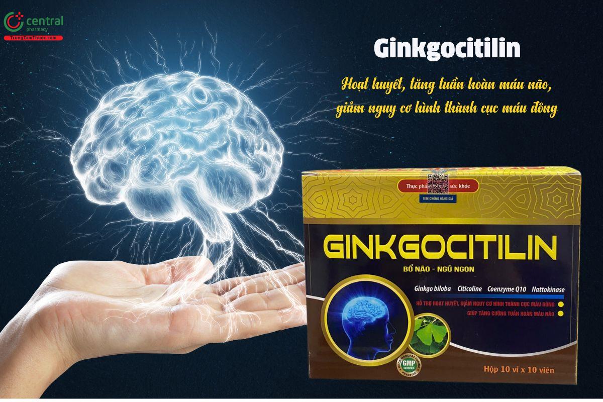 Ginkgocitilin - Hoạt huyết, tăng tuần hoàn máu não