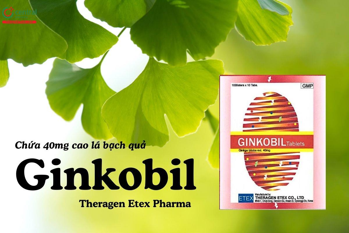 Thuốc Ginkobil 40mg Theragen điều trị chứng rối loạn mạch máu não