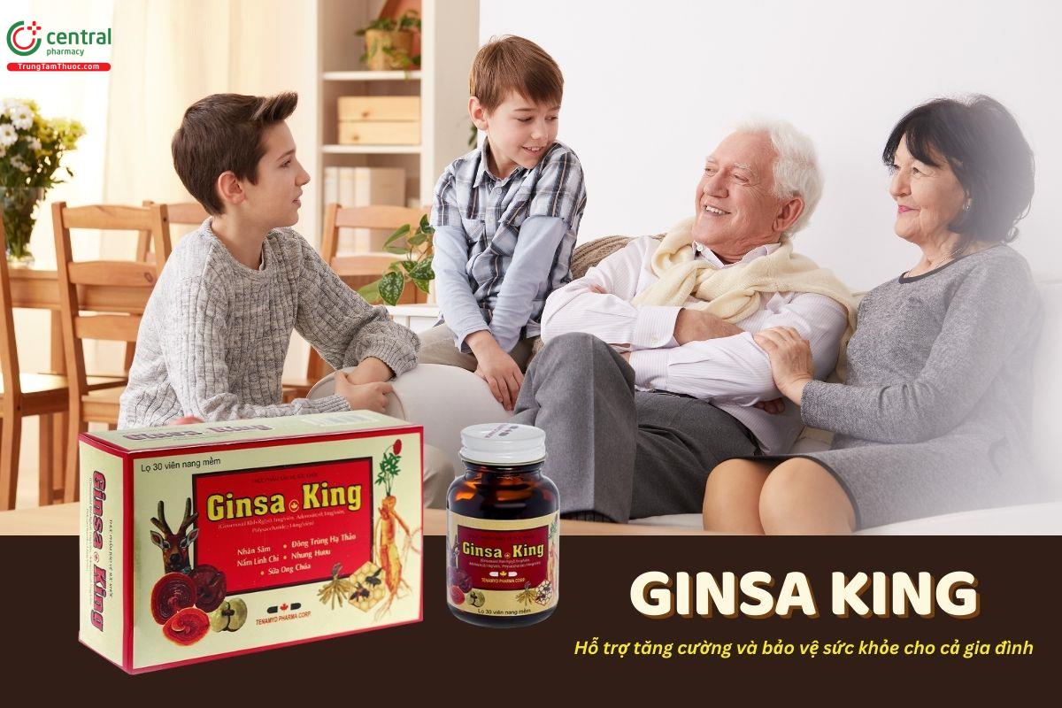 Ginsa King giúp bồi bổ sức khoẻ, tăng đề kháng, cải thiện sinh lý