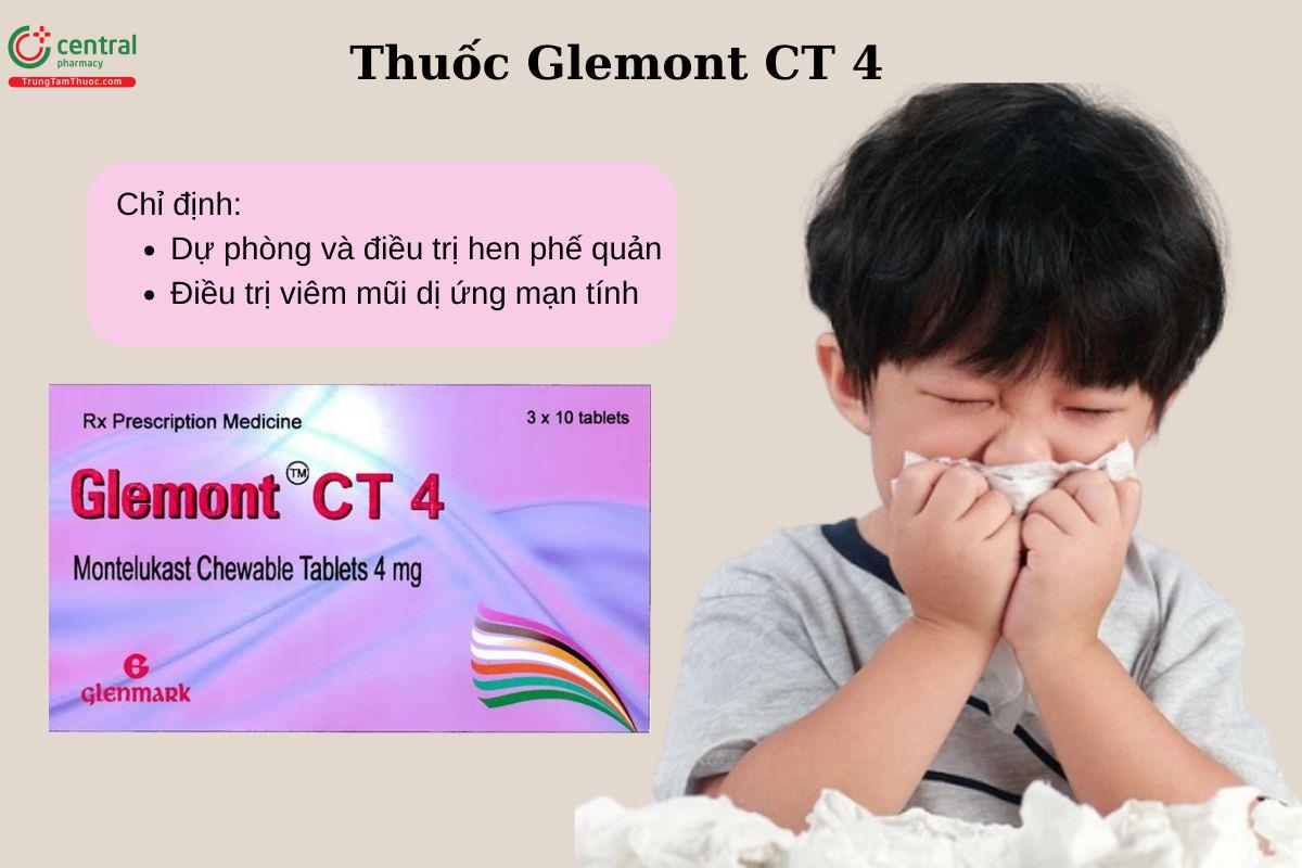 Chỉ định của thuốc Glemont CT 4