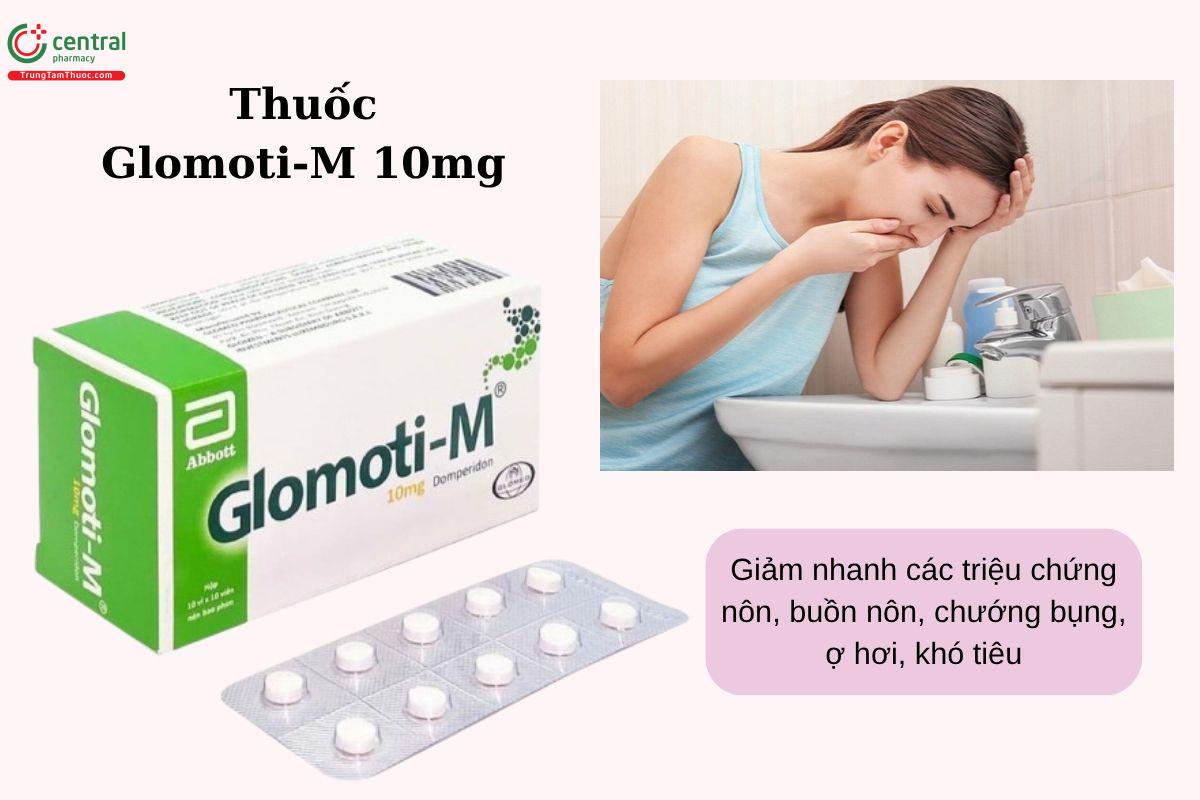 Chỉ định của thuốc Glomoti-M 10mg