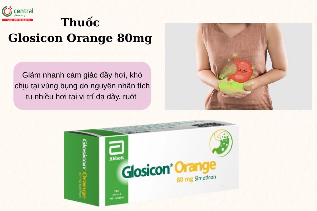 Chỉ định của thuốc Glosicon Orange 80mg
