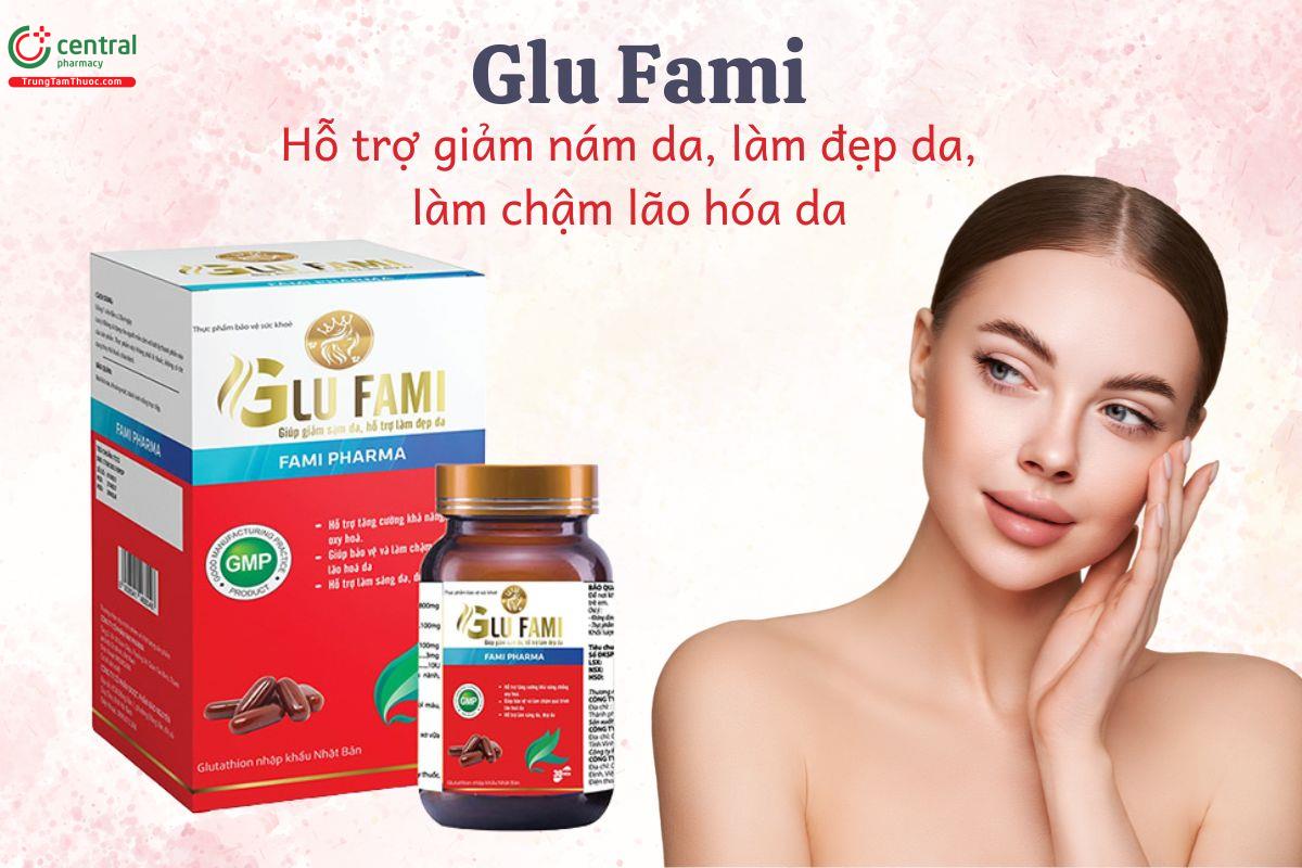 Glu Fami giúp duy trì làn da tươi sáng, săn chắc, làm chậm lão hóa da
