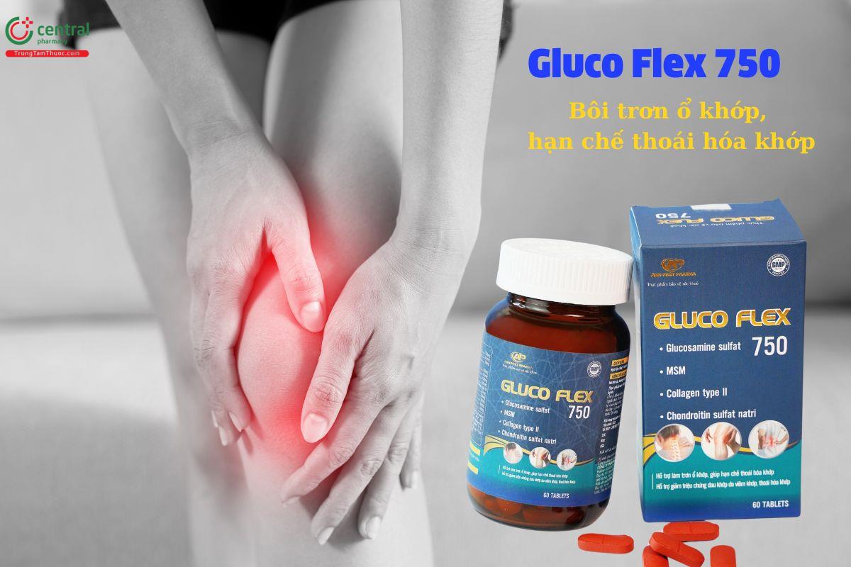 Gluco Flex 750 làm giảm các triệu chứng của thoái hóa khớp, viêm khớp