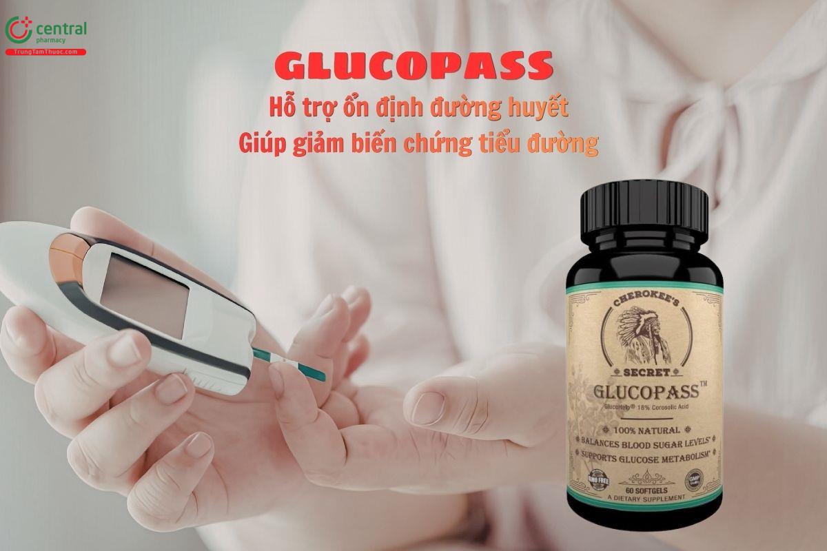 Glucopass hỗ trợ ổn định đường huyết, giảm biến chứng tiểu đường