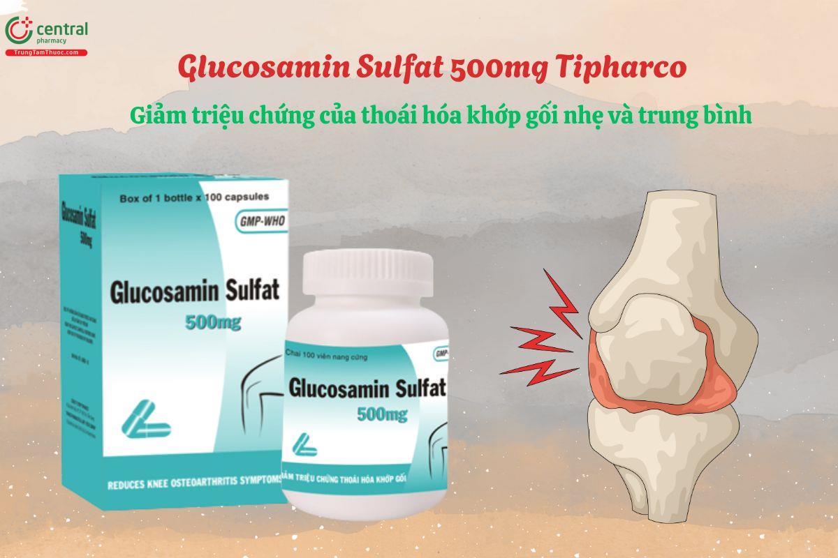 Thuốc Glucosamin Sulfat 500mg Tipharco giảm triệu chứng thoái hóa khớp