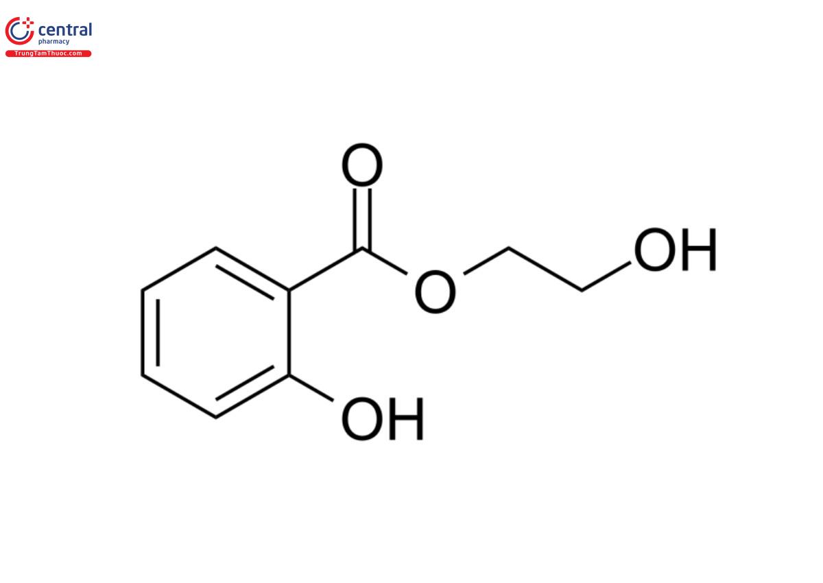 Cấu trúc hóa học Glycol Salicylate