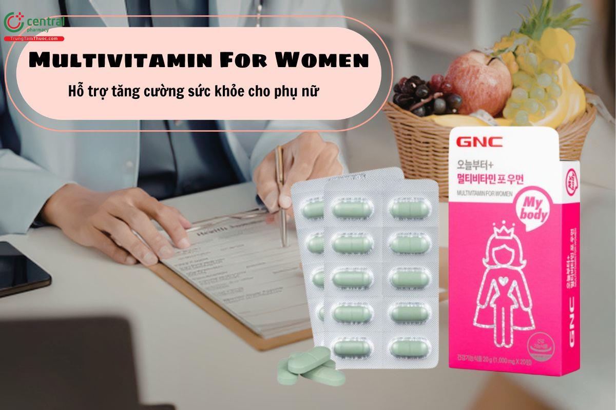 GNC Multivitamin For Women bổ sung vitamin và khoáng chất cho phụ nữ