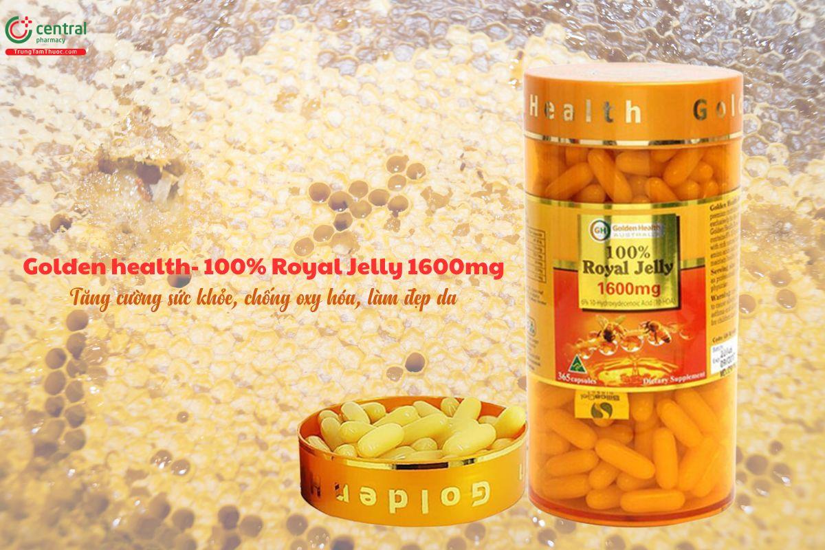 Golden Health - 100% Royal Jelly 1600mg bồi bổ cơ thể, tăng miễn dịch