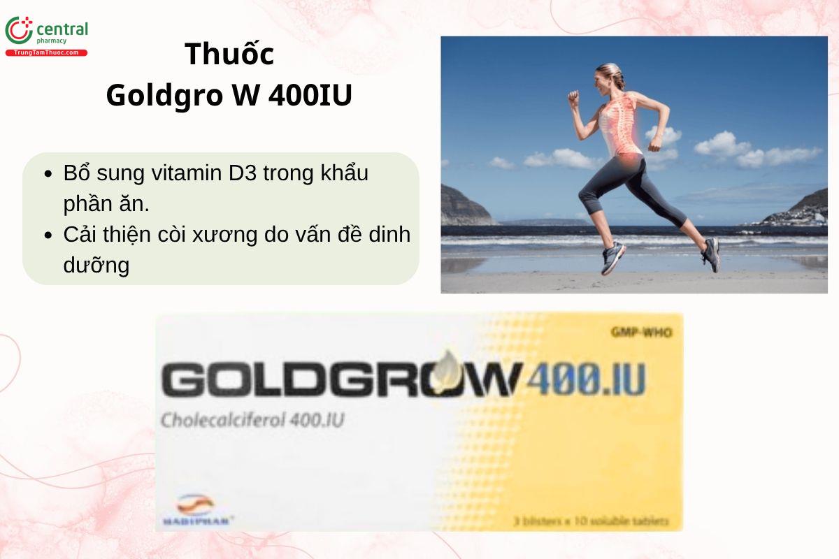 Chỉ định của thuốc Goldgro W 400IU