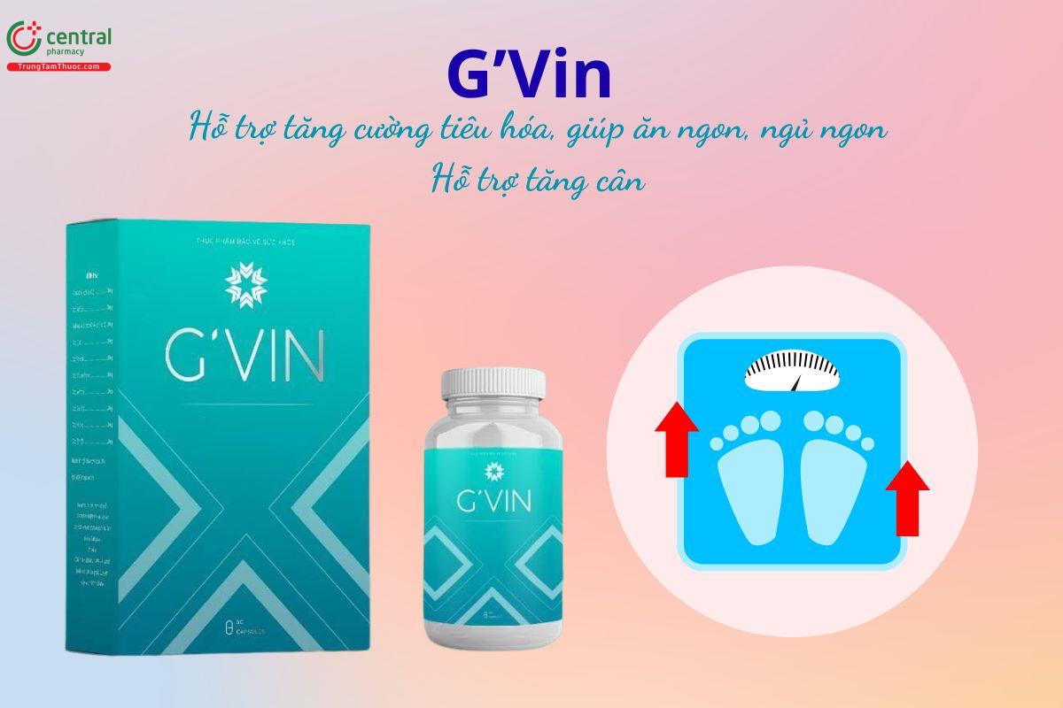 GVin hỗ trợ tăng cường tiêu hóa, giúp ăn ngon miệng