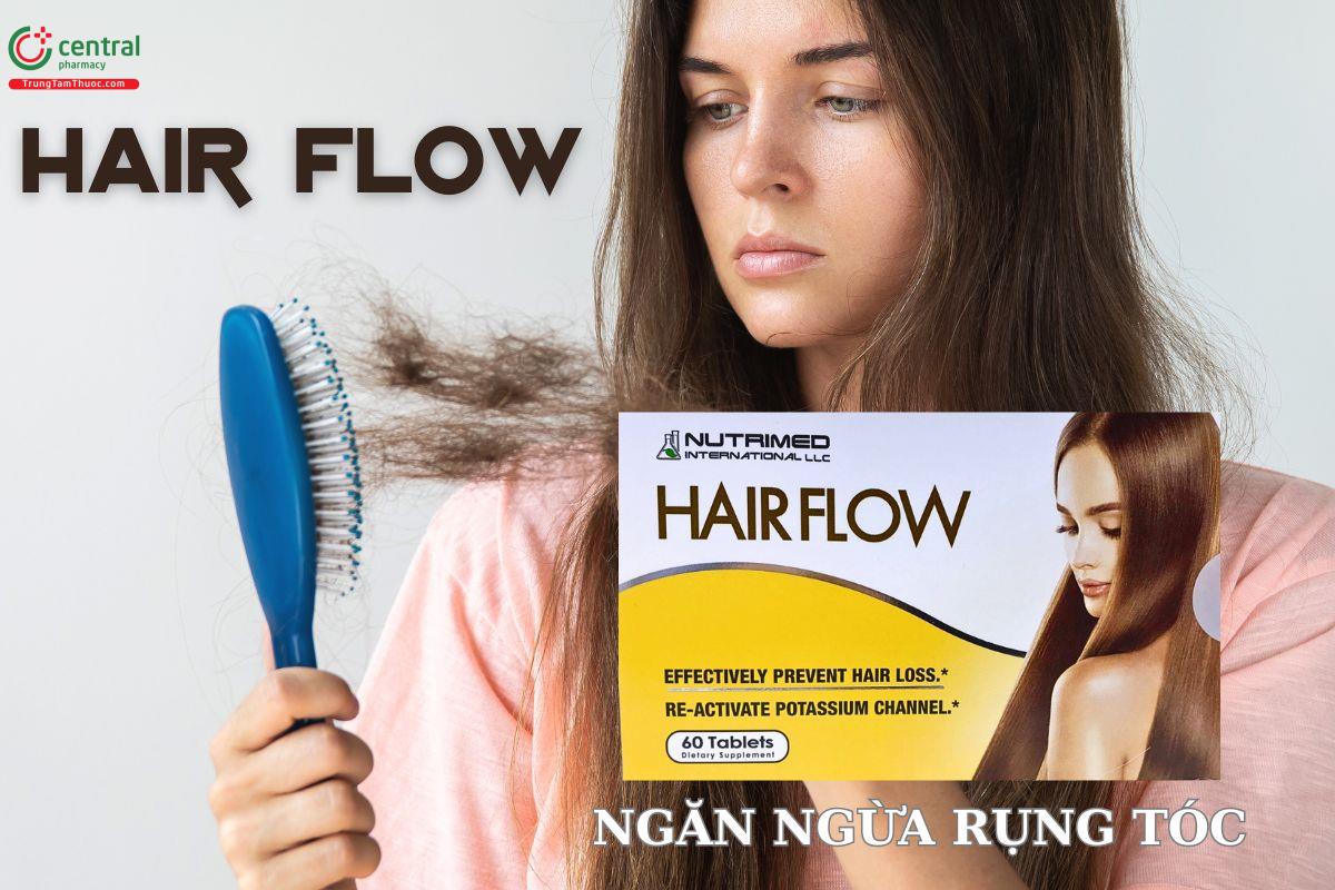 Viên uống mọc tóc Hair Flow giúp tóc chắc khỏe, ngăn ngừa rụng tóc