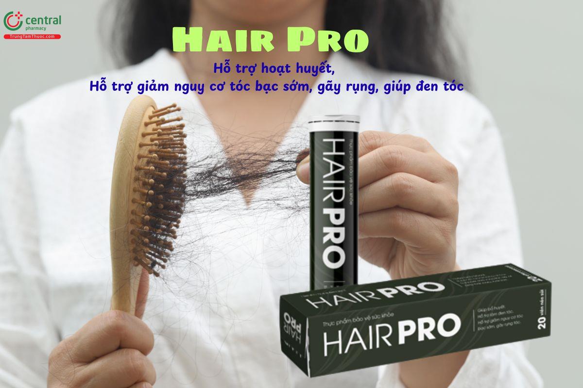 Hair Pro hỗ trợ hoạt huyết, làm đen tóc, ngăn ngừa tóc bạc sớm
