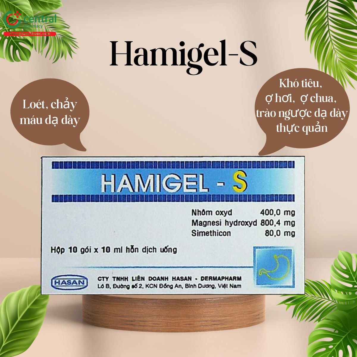 Thuốc Hamigel-S - Hỗn dịch uống điều trị trào ngược dạ dày - thực quản