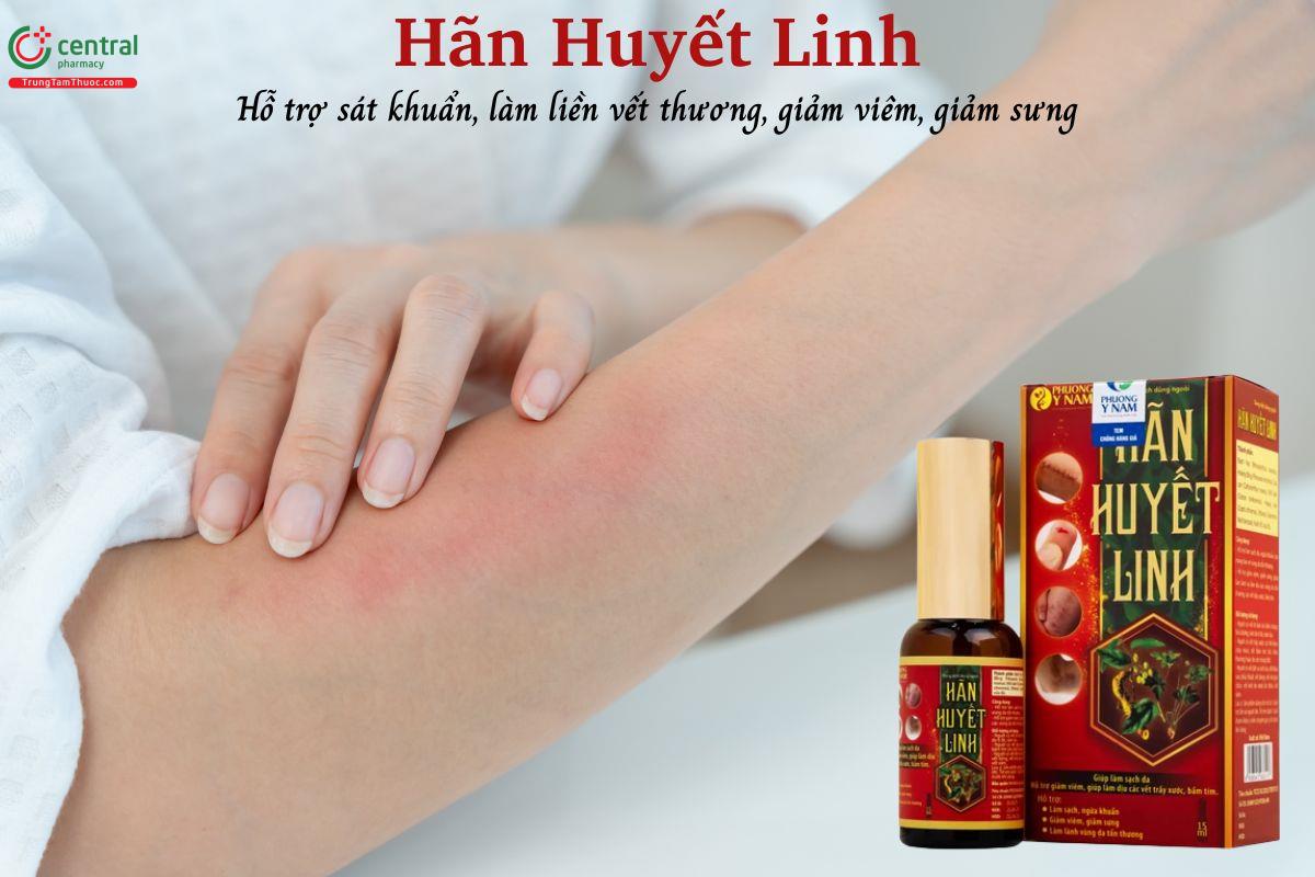 Hãn Huyết Linh - Làm sạch, ngừa khuẩn, giảm viêm, sưng và làm dịu da