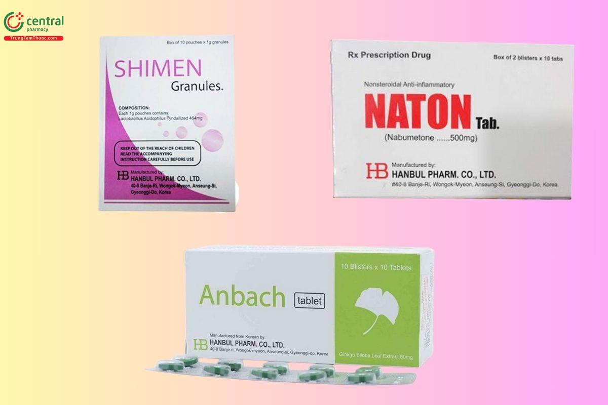 Một số sản phẩm nổi bật của công ty Hanbul Pharm
