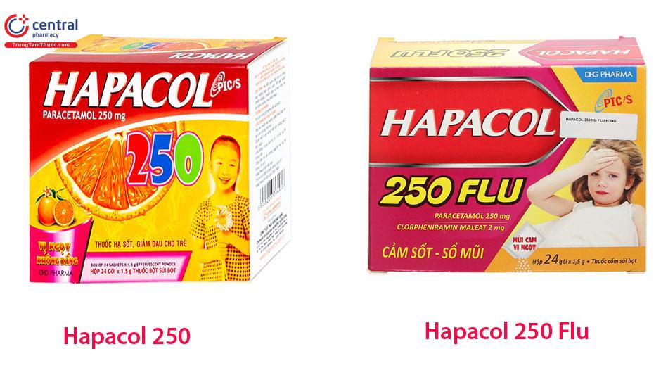 Hapacol 250 và Hapacol 250 Flu