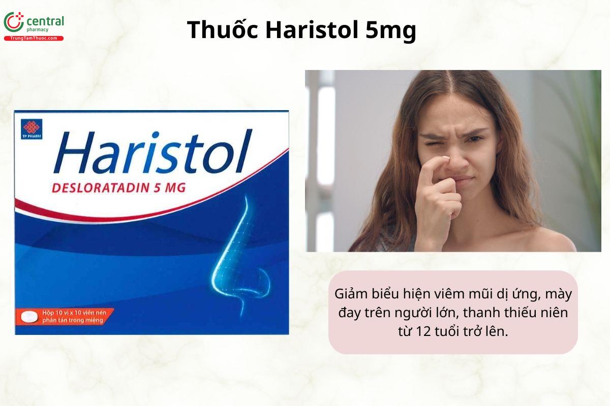 Chỉ định của thuốc Haristol 5mg