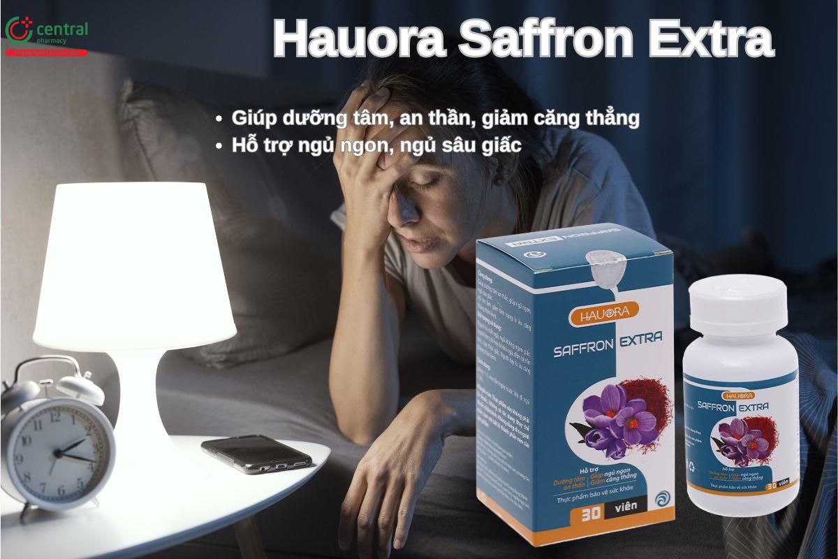 Viên uống Hauora Saffron Extra giúp ngủ ngon, ngủ sâu giấc