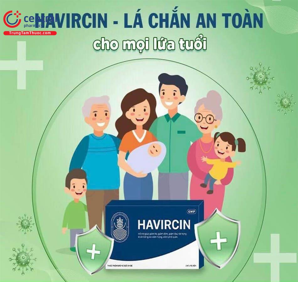 Havircin bảo vệ cơ thể khỏe yếu tố gây bệnh