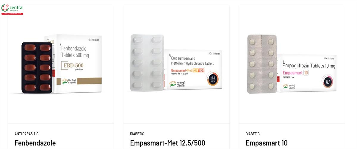 Sản phẩm của Healing Pharma