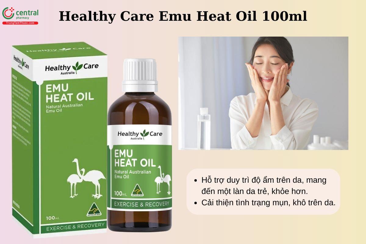 Công dụng của Healthy Care Emu Heat Oil 100ml
