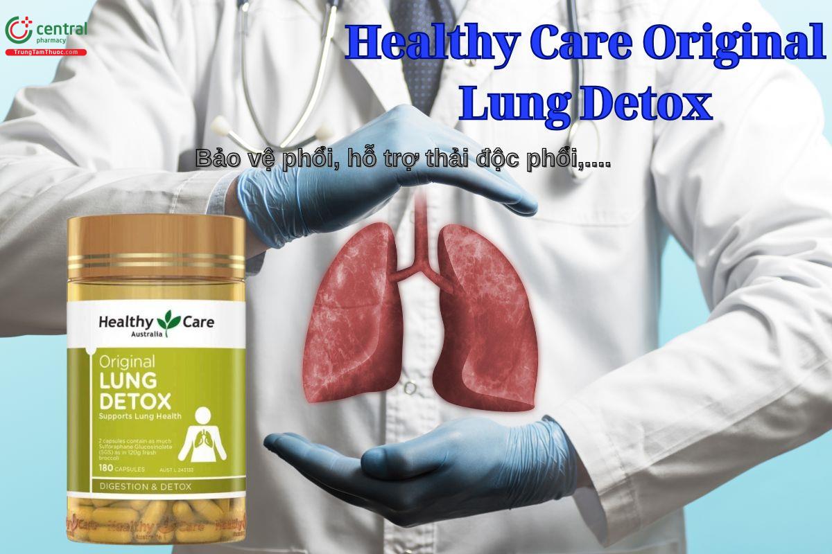 Viên uống Healthy Care Original Lung Detox hỗ trợ giải độc phổi