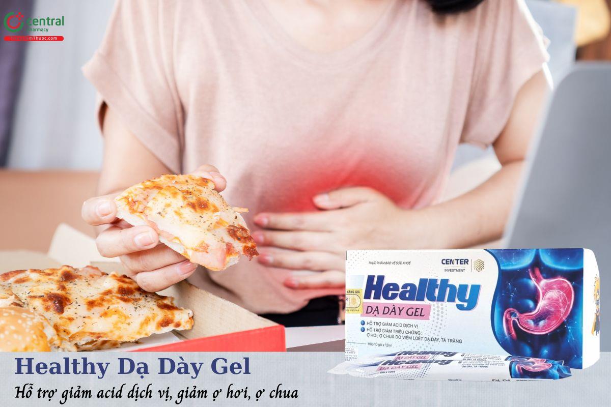 Healthy Dạ Dày Gel - Hỗ trợ giảm acid dịch vị, bảo vệ niêm mạc dạ dày