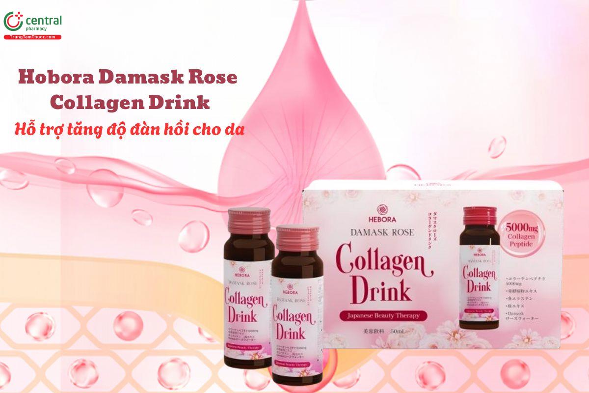 Hebora Damask Rose Collagen Drink giúp tăng độ đàn hồi cho da