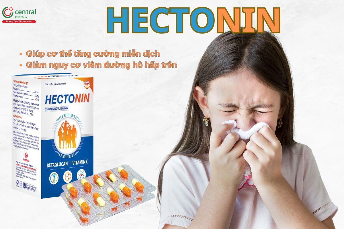 Viên uống Hectonin giúp tăng sức đề kháng, ngăn ngừa cảm cúm 