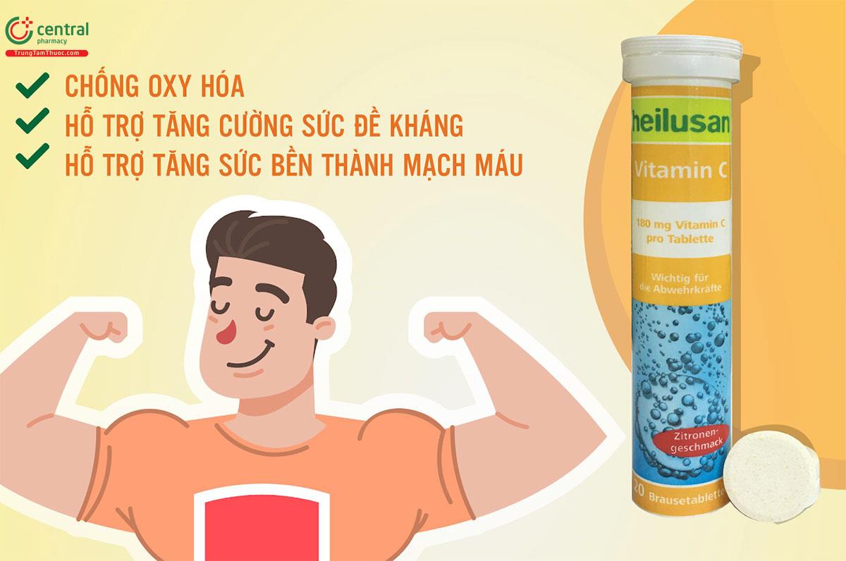 Heilusan Vitamin C giúp tăng cường sức đề kháng