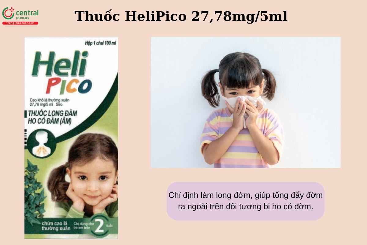 Chỉ định của thuốc HeliPico 27,78mg/5ml