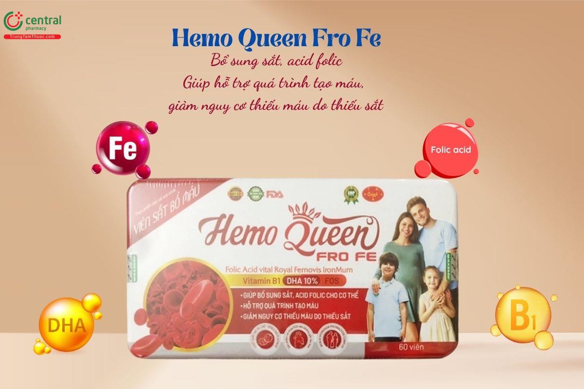 Thuốc Hemo Queen Fro Fe bổ sung sắt, acid folic cho cơ thể