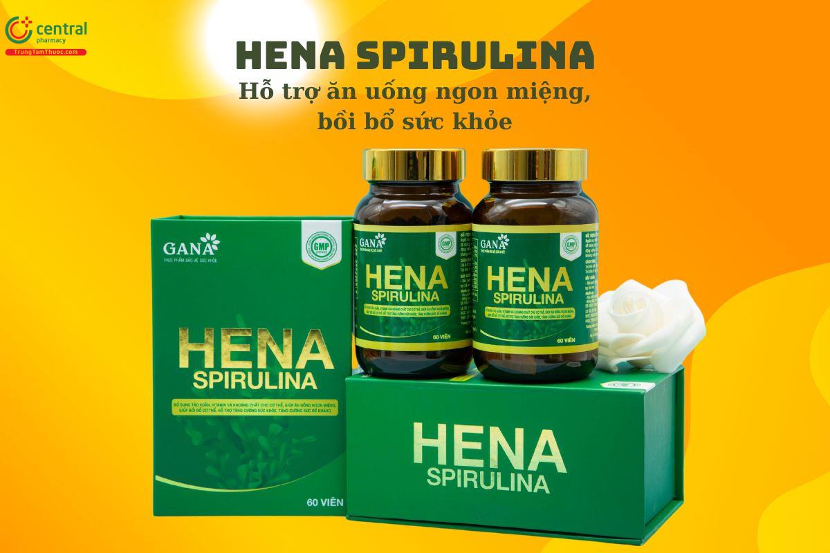 Hena Spirulina giúp ăn ngon, bồi bổ cơ thể, tăng cường sức khỏe