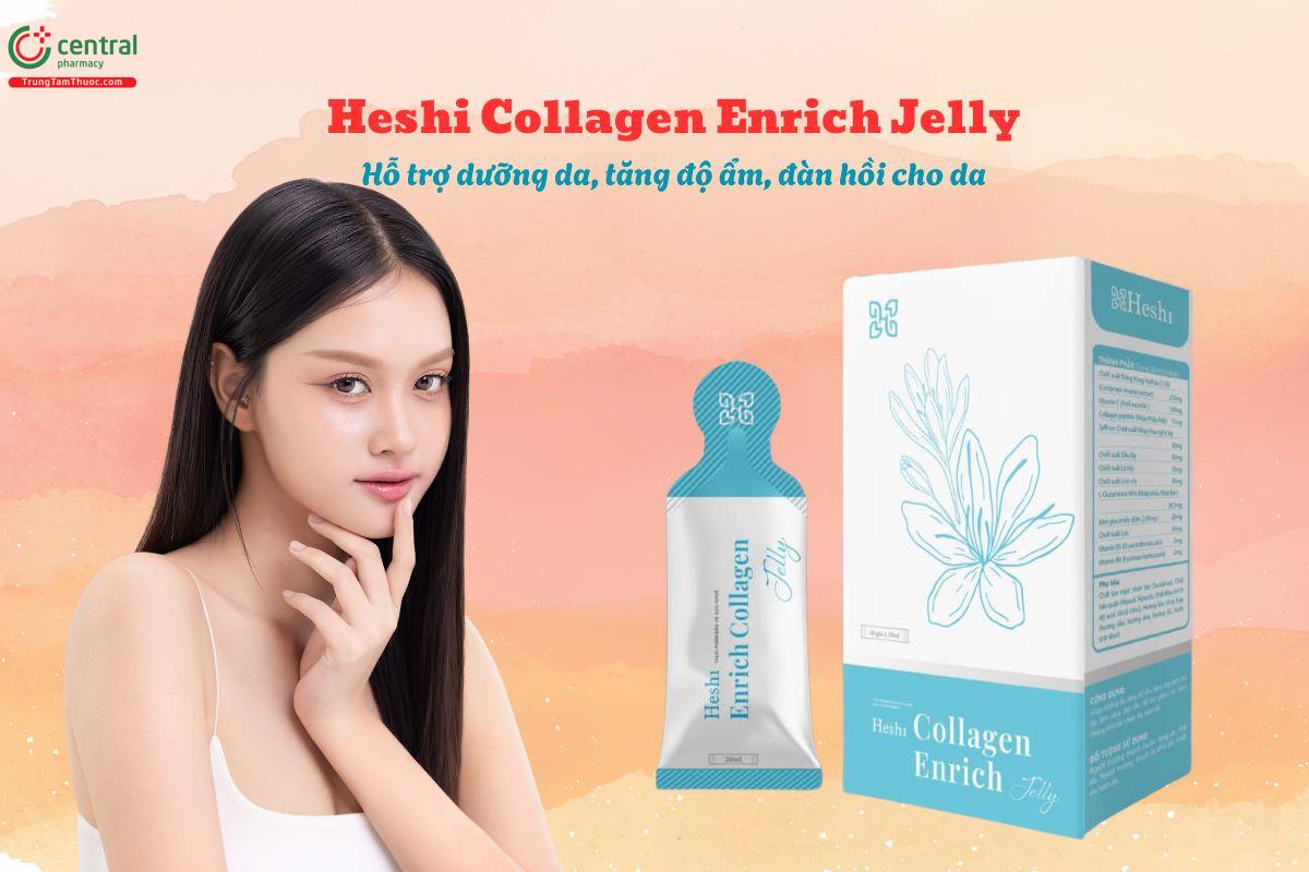 Heshi Collagen Enrich Jelly giúp da trắng sáng, giảm nám, sạm da