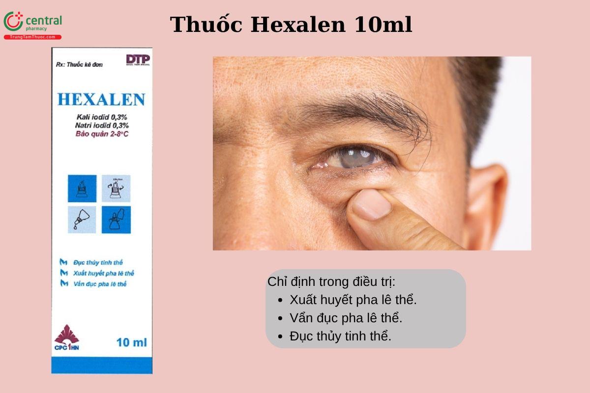 Chỉ định của thuốc Hexalen 10ml