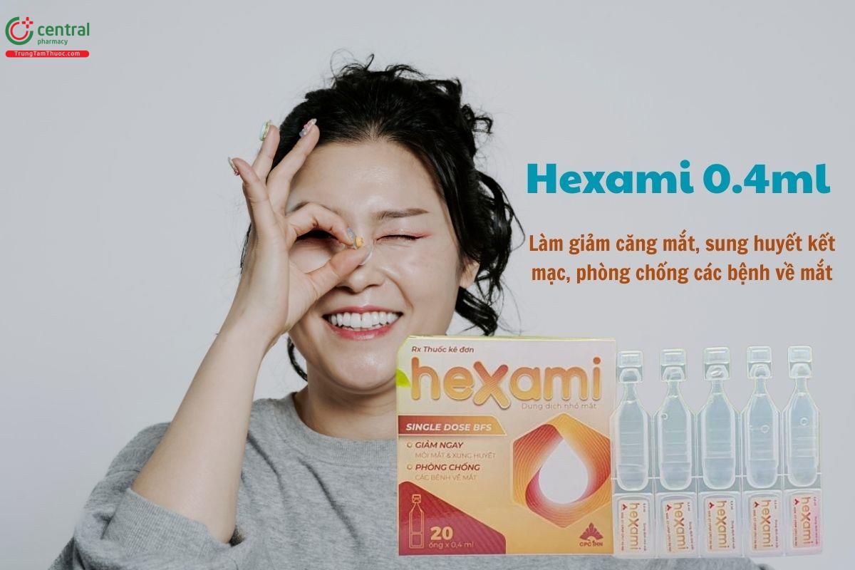 Thuốc Hexami 0.4ml giảm khó chịu mắt, dự phòng các bệnh về mắt