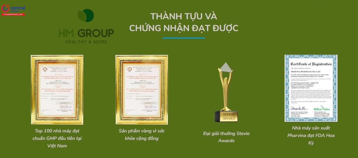 Giải thưởng mà HM Group đã đạt được 