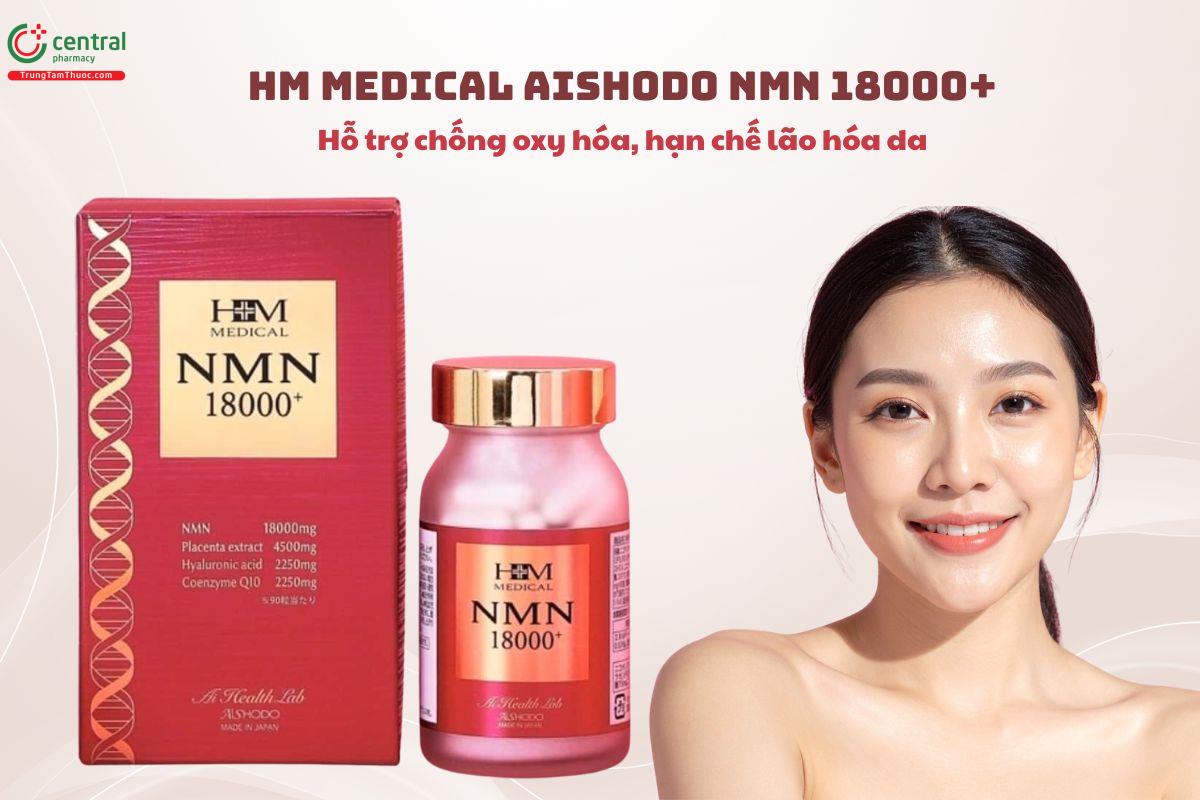 HM Medical Aishodo NMN 18000+ làm đẹp da, giúp chậm lão hóa da