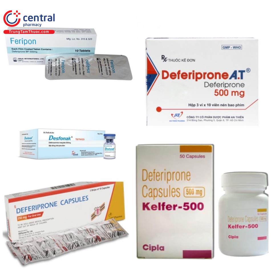 Hình 5: Các thuốc có thành phần Deferipron