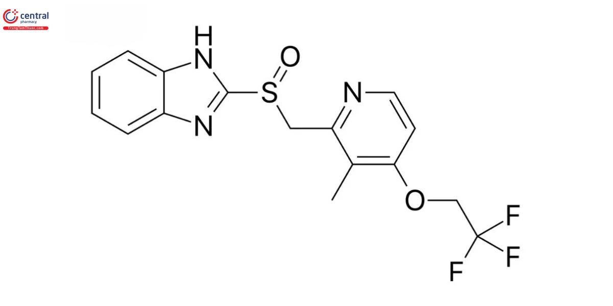 Cấu trúc hóa học của Lansoprazol