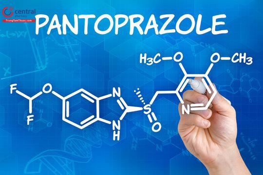 Hình 1: Công thức hoạt chất Pantoprazole