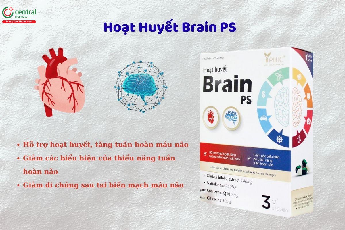 Thuốc Hoạt Huyết Brain PS hỗ trợ hoạt huyết, tăng tuần hoàn máu não