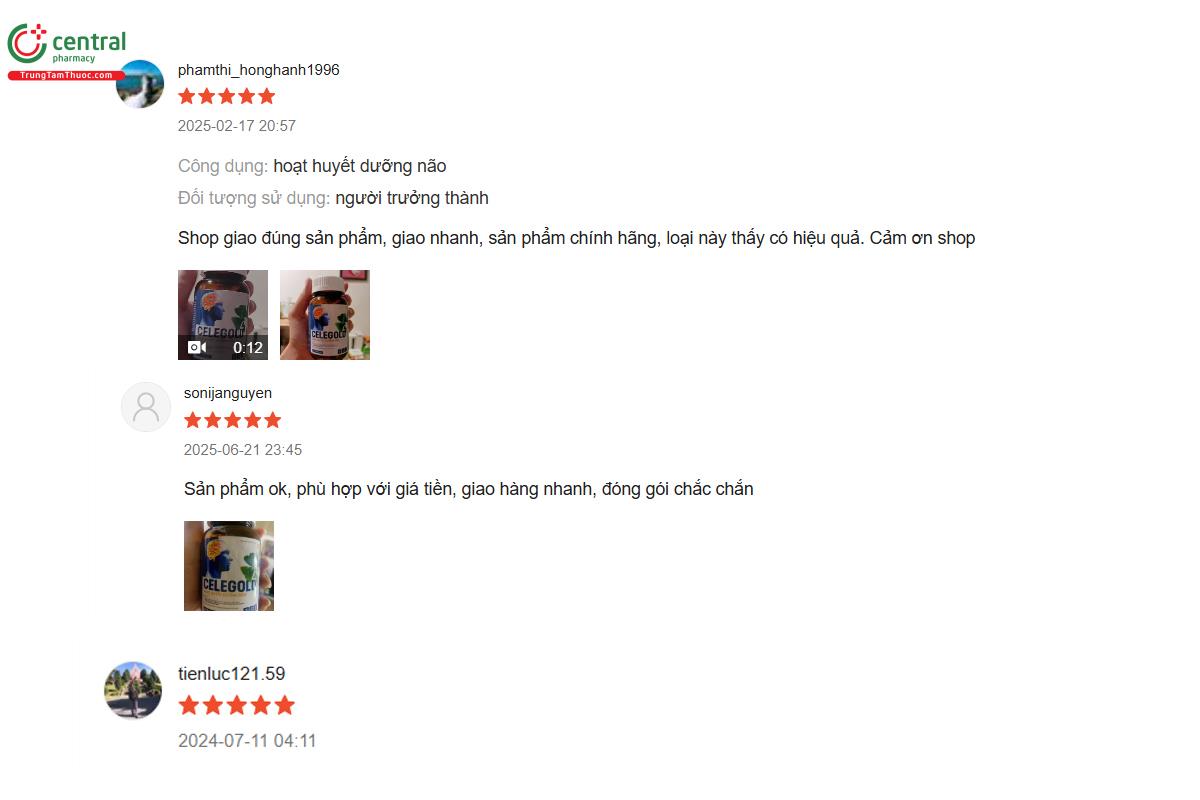 Hoạt Huyết Dưỡng Não Celegold review