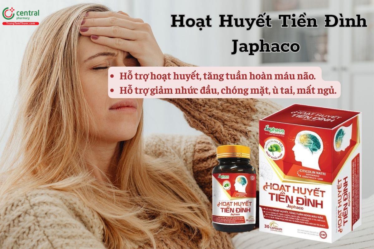Hoạt Huyết Tiền Đình Japhaco có tác dụng gì?