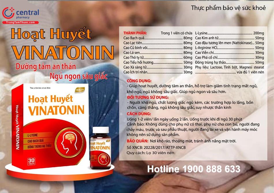 Cách sử dụng Hoạt huyết Vinatonin