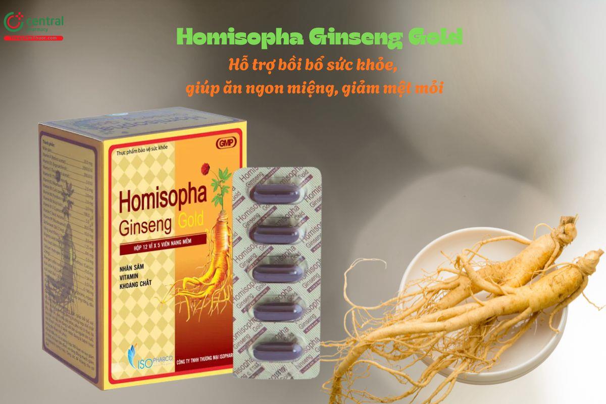 Homisopha Ginseng Gold bồi bổ cơ thể, giảm mệt mỏi